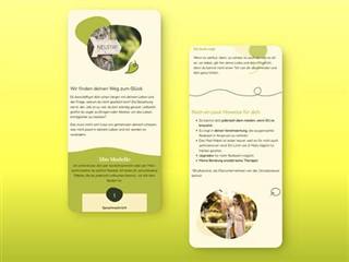 Mobil optimiertes Webdesign Dresden - modernes Styling fuer eine Coaching-Homepage