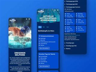Mobile Webseite aus Dresden - responsives Webdesign fuer einen Sportverein
