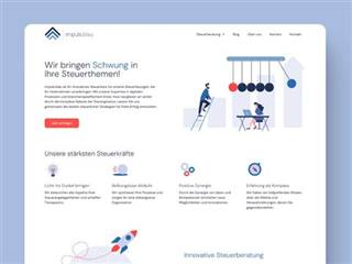 Animierte Startseite - individuelles Webdesign Dresden fuer eine Finanzberatung