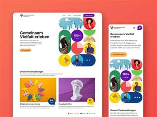 Buntes individuelles Webdesign Dresden fuer einen Kulturverein - klare Nutzerfuehrung