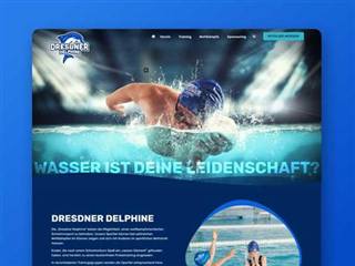 Individuelles Webdesign Dresden fuer einen Sportverein - frische Farbwelt und gute Usability