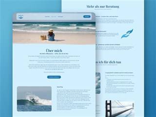 Ruhiges vertrauensvolles Webdesign Dresden fuer eine Beratungs-Praxis